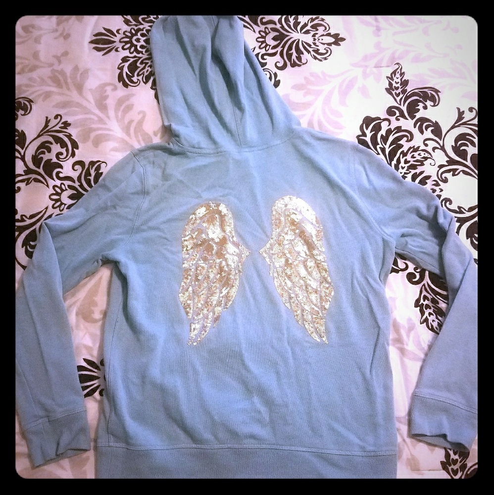 PINK Victoria's Secret Blue Gold Sequin Small